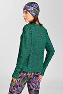 Bluza Basic Melange Fern Green - packshot