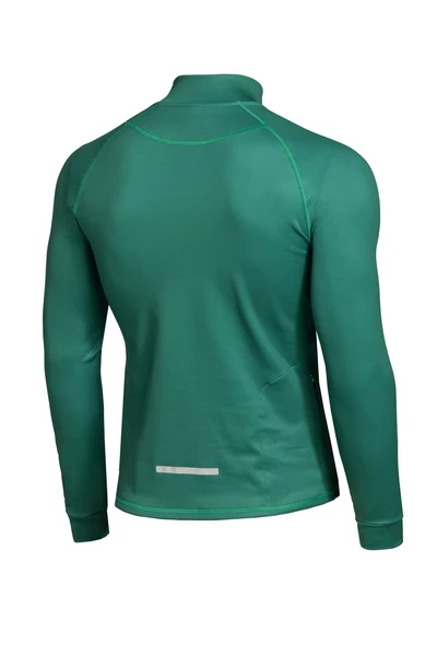 Men's insulated sweatshirt with stand-up collar Fern Green