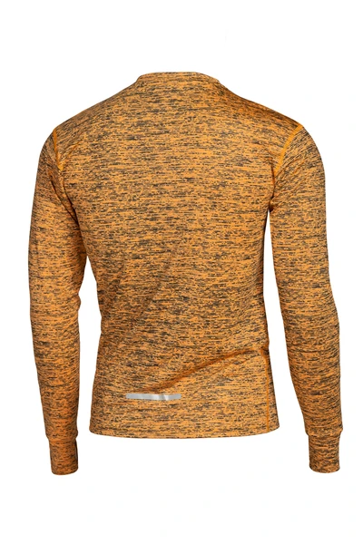 Men's Zip Training Sweatshirt Melange Orange