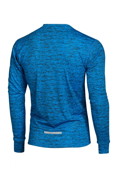 Men's Zip Training Sweatshirt Melange Cobalt