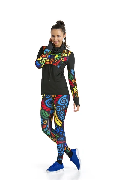 Kolorowe Legginsy Colored Mosaic II - OSLK-04L - Sample