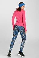 Insulated running leggings Dynamic Mosaic Fern Blue - packshot