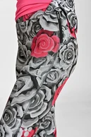 Insulated running leggings Dynamic Ornamo Roses - packshot