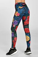 Insulated running leggings Dynamic Selva Roses Cobalt - packshot