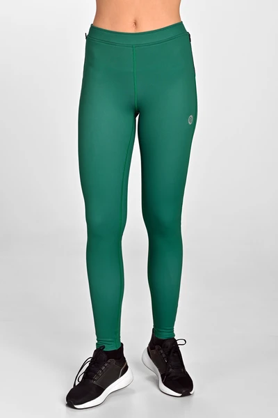 Legginsy ocieplane Dynamic do biegania Fern Green