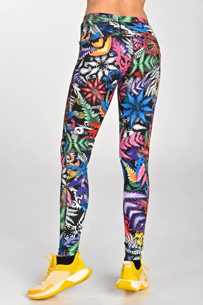 Regular Running Leggings Dynamic Mosaic Fern