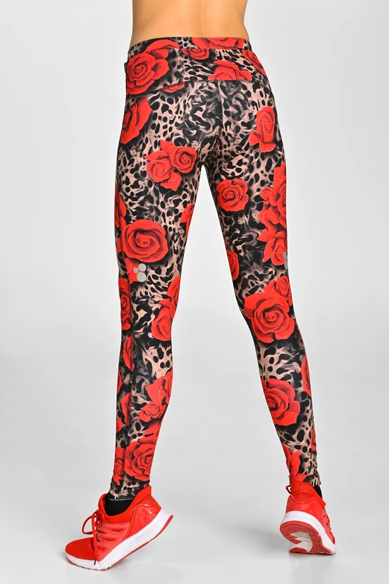 Legginsy regular Dynamic do biegania Selva Roses - packshot