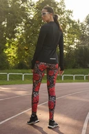 Legginsy regular Dynamic do biegania Selva Roses - packshot