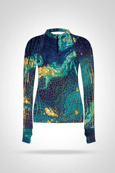 Preorder Blouse Zip Gold Nugget