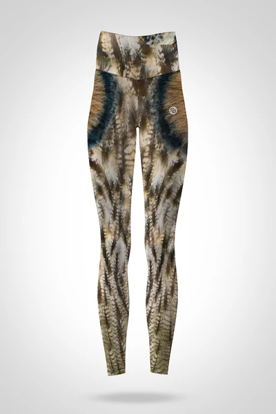 Preorder Petite high waisted leggings Crazy Eyes Owls