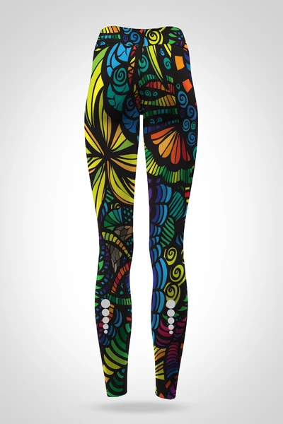 Preorder  Legíny petite s pásem Pro Dragonfly Colored Mosaic