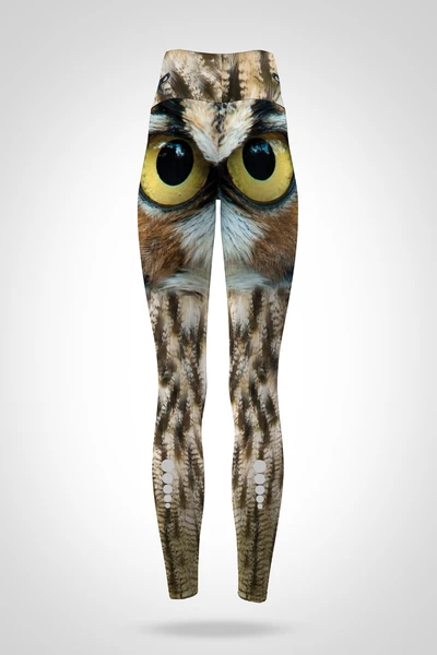 Preorder Regular high waisted leggings 7/8 Crazy Eyes Owls
