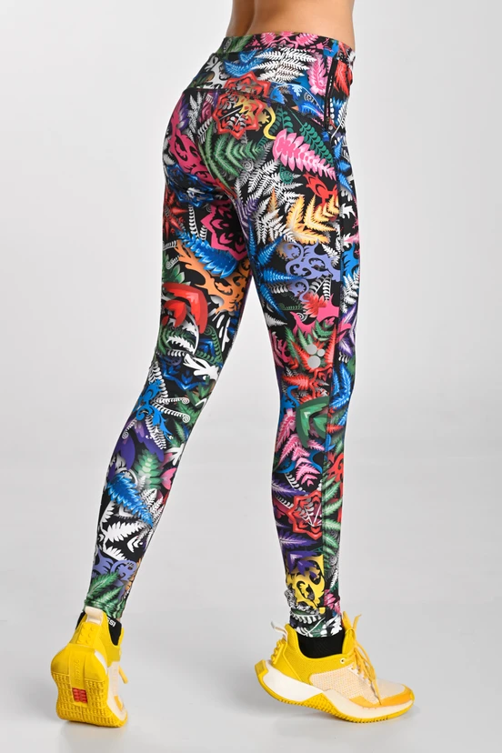 Regular Running Leggings Dynamic Mosaic Fern - packshot