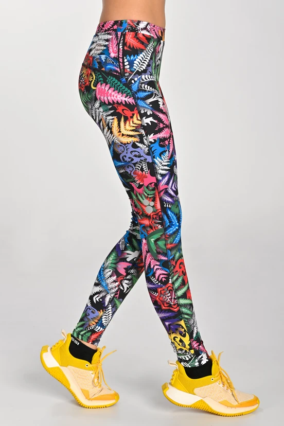 Regular Running Leggings Dynamic Mosaic Fern - packshot