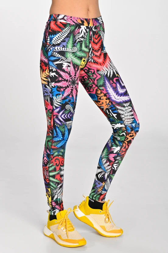 Regular Running Leggings Dynamic Mosaic Fern - packshot