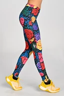 Regular Running Leggings Dynamic Selva Roses Cobalt - packshot