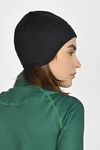 Short hat with earflaps Black