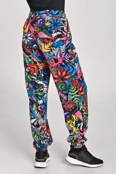 Women's loose sweatpants Mosaic Fern