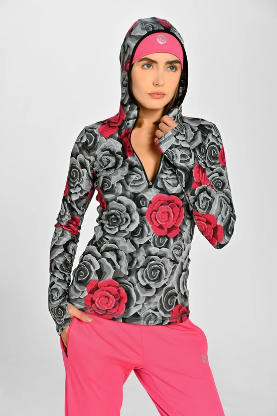 Termoaktywna bluza z kapturem Ornamo Roses - packshot