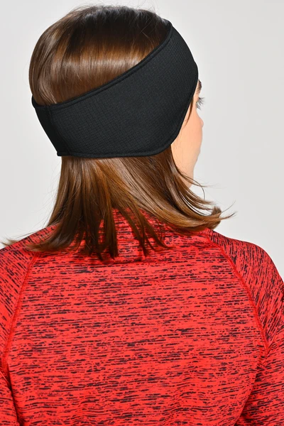 Thermoactive sports headband with ear pads Black