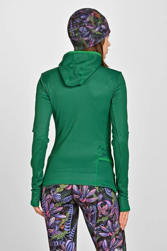 Thermoactive hoodie Fern Green - packshot