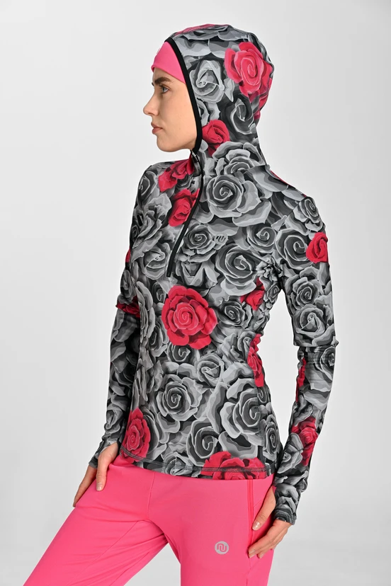 Thermoactive hoodie Ornamo Roses - packshot