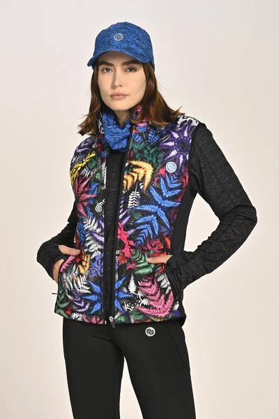 Women's quilted vest Mosaic Fern