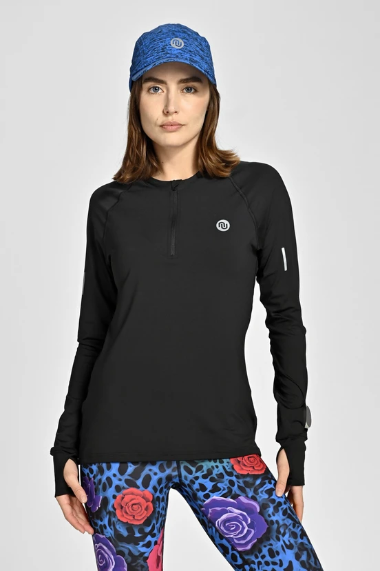 Blouse Zip Black - packshot