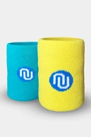 Cotton wristband 2 pcs Turquoise-Yellow - packshot