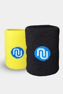 Cotton wristband 2 pcs Yellow-Black - packshot