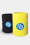 Cotton wristband 2 pcs Yellow-Black - packshot