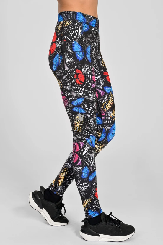 Dual Space leggings with side pockets Butterfly - packshot