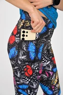 Dual Space leggings with side pockets Butterfly - packshot