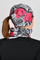 Hat with a hole for a ponytail Ornamo Roses - packshot