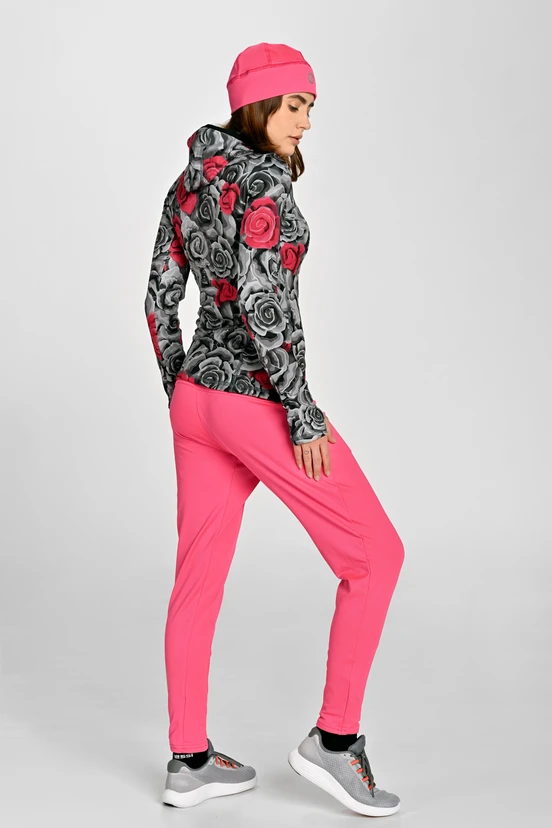 Insulated running pants GloPink - packshot