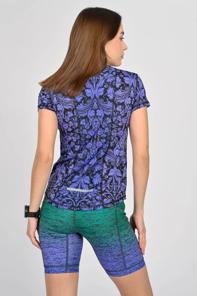 Trail T-shirt with pockets on the arms Ornamo Viola