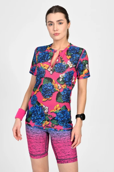 Koszulka sportowa damska Zip Fiorelle