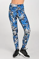 Leggings regular with waistband Pro Mosaic Fern Blue - packshot