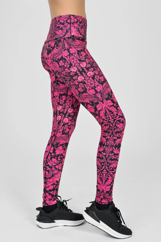 Legginsy regular z pasem Basic Ornamo Rosa - packshot