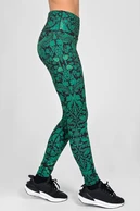 Legginsy regular z pasem Basic Ornamo Verde - packshot