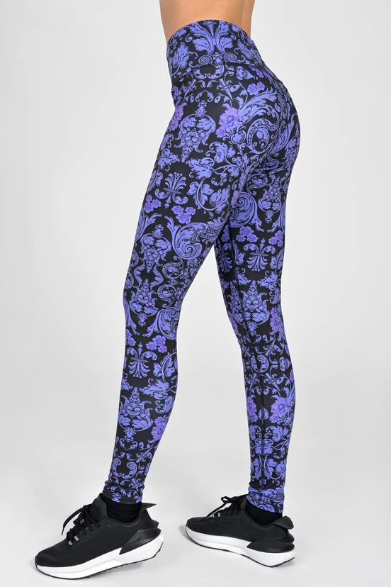 Legginsy regular z pasem Basic Ornamo Viola - packshot