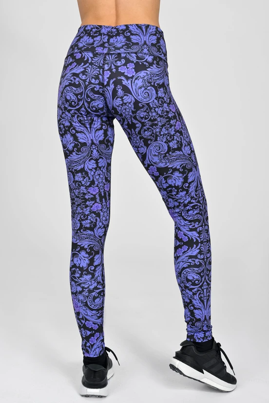 Legginsy regular z pasem Basic Ornamo Viola - packshot