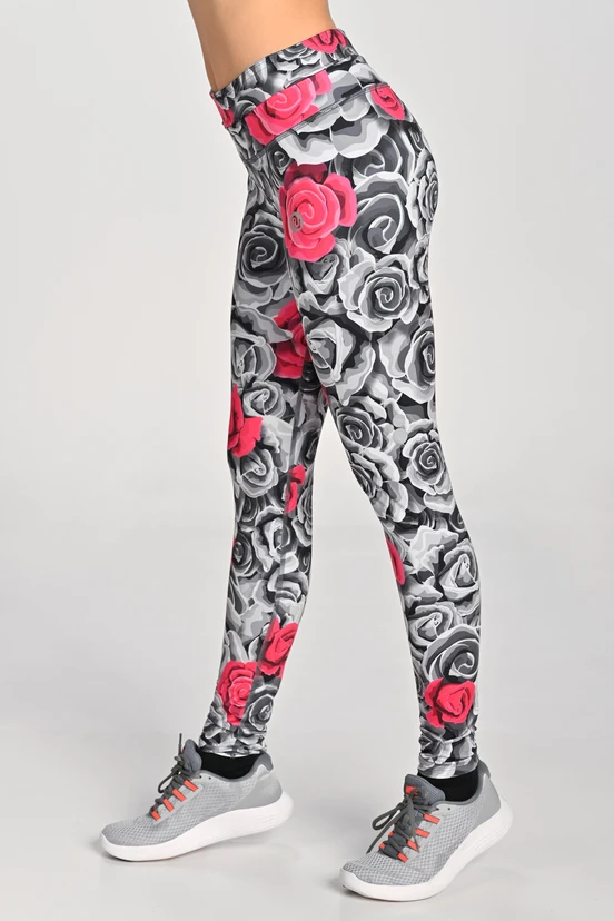 Legginsy regular z pasem Pro Ornamo Roses - packshot