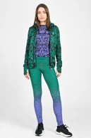 Legíny petite s pásem Pro Melange Verde-Viola - packshot