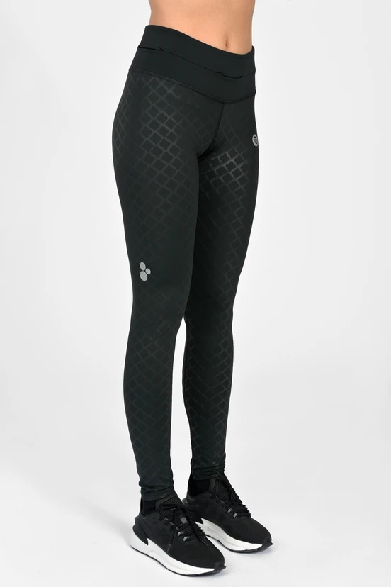 Legíny regular s pásem Pro Shiny Black - packshot