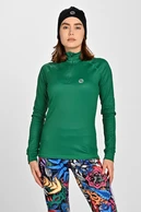 Ocieplana bluza ze stójką Zip Fern Green - packshot