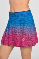 Pleated sport skirt with leggings Melange Azzurro-Rosa - packshot