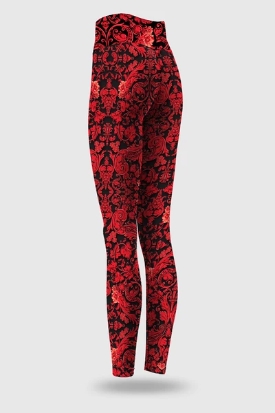 Preorder Legíny petite s pásem Basic Ornamo Red