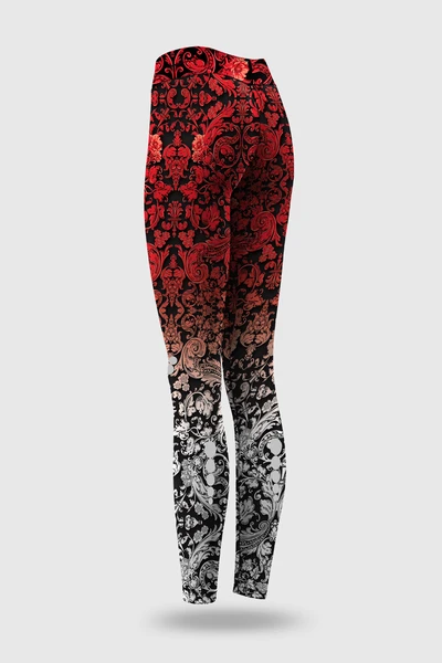 Preorder Legíny regular s pásem Pro Ornamo Red-White