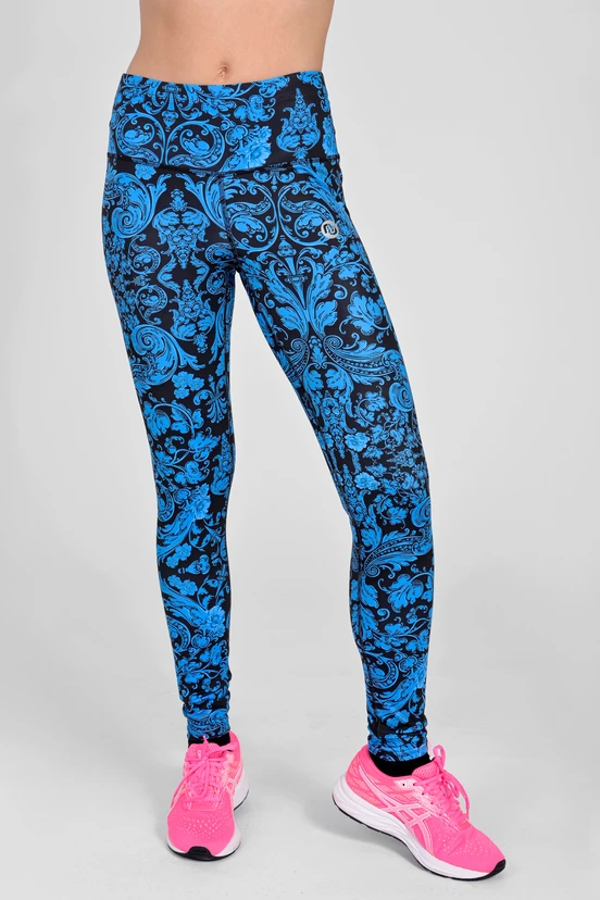 Regular leggings with waistband Basic Ornamo Azzurro - packshot